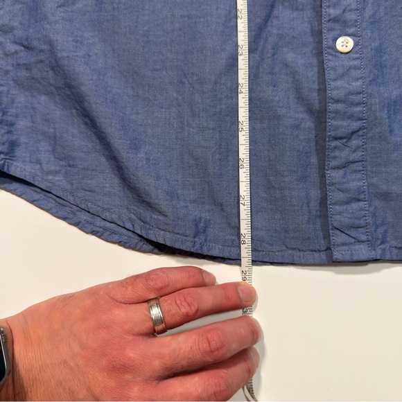 Scotch & Soda‎ Men's Casual Indigo Long Sleeve Button-Down Shirt Size Large - Picture 7 of 9